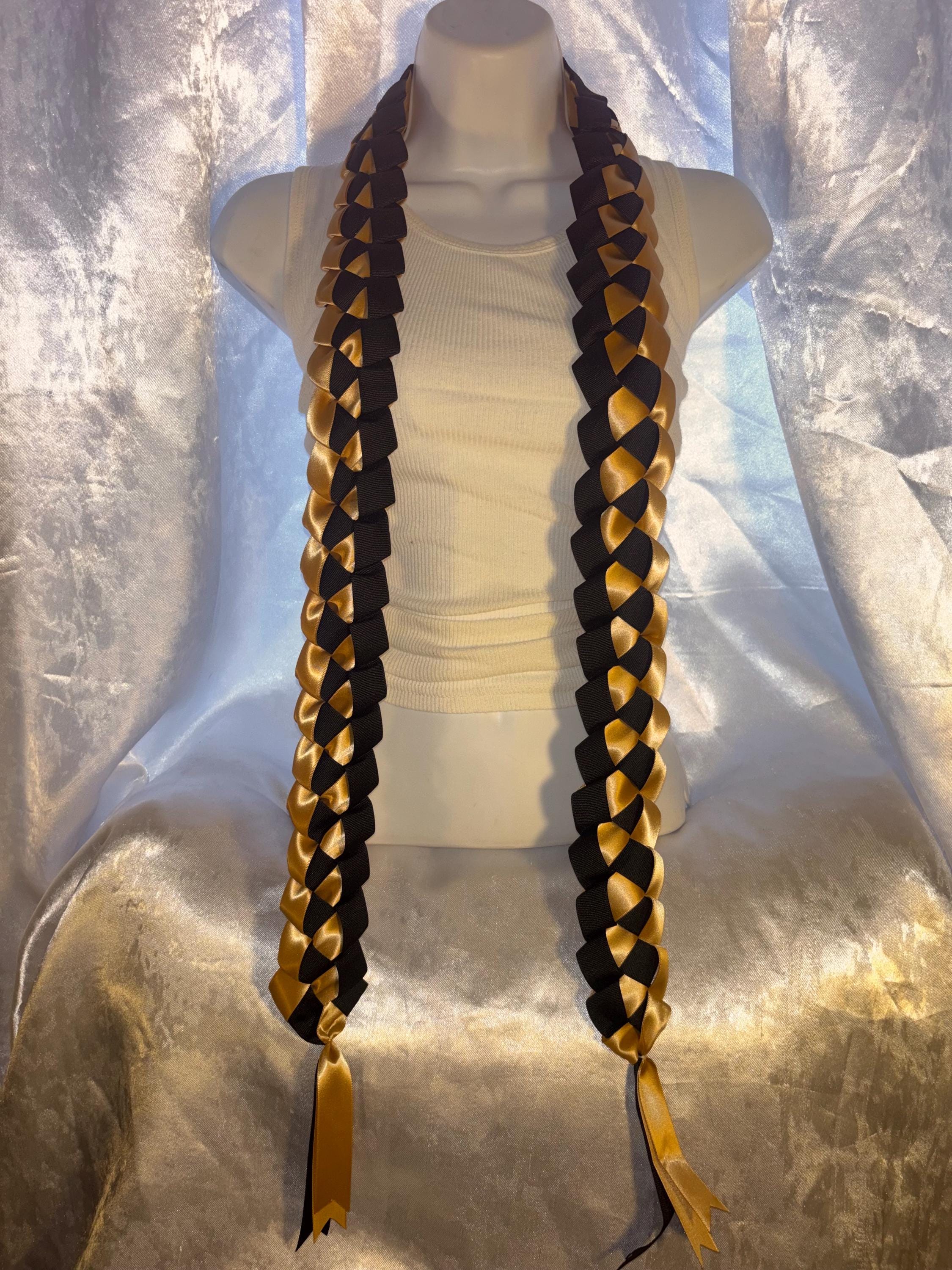 Two Tone Ribbon Leis