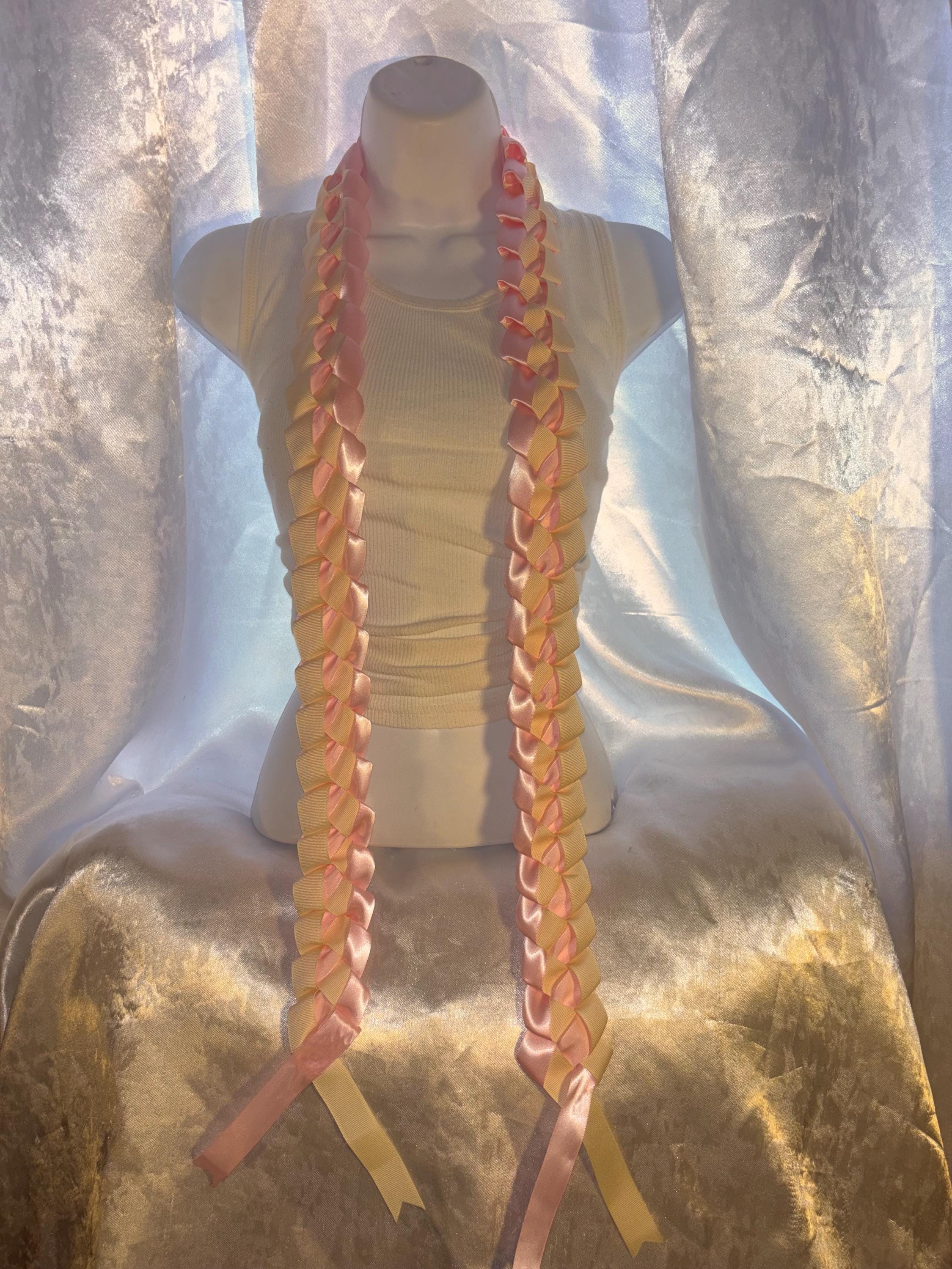 Two Tone Ribbon Leis