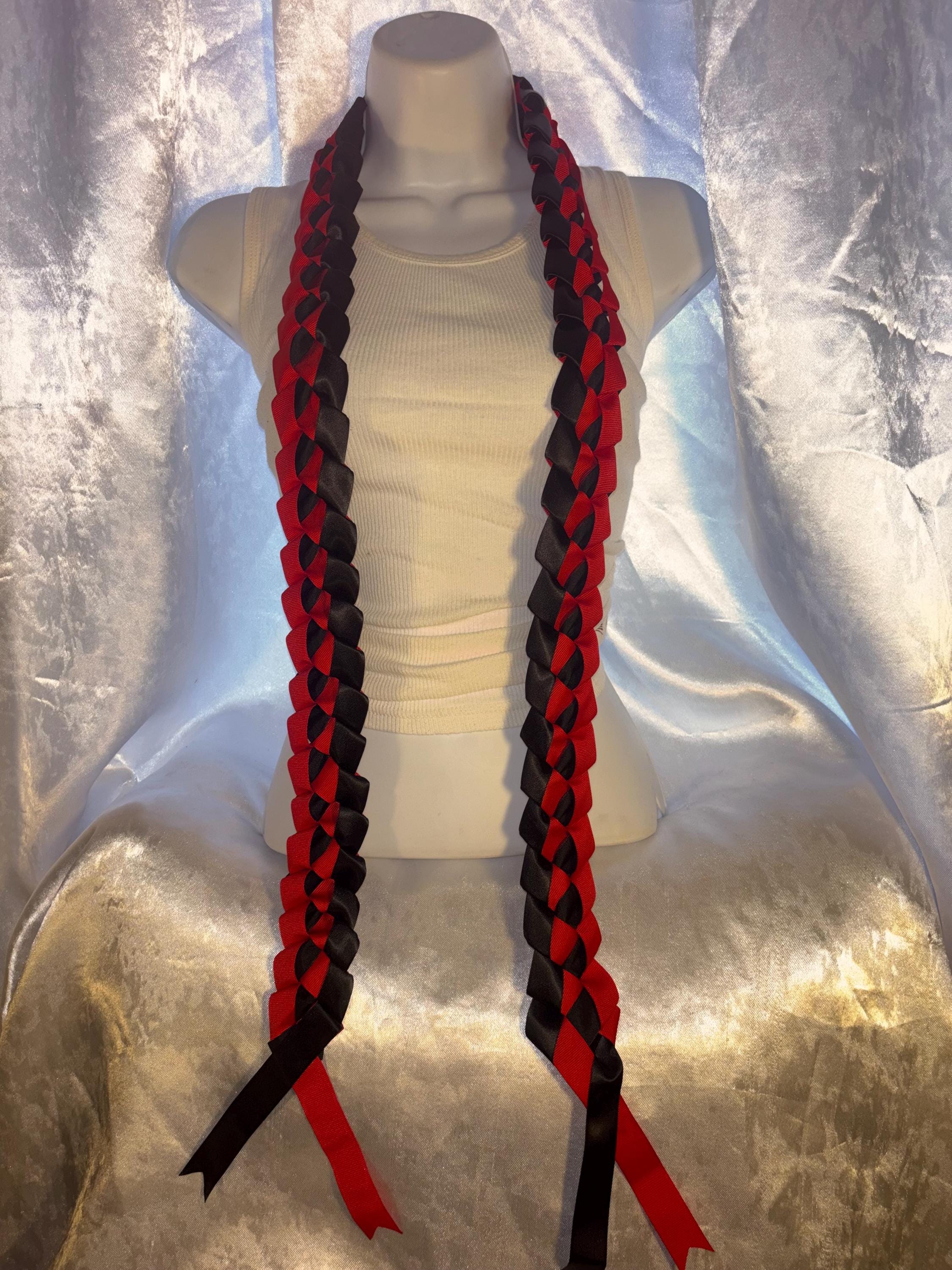 Two Tone Ribbon Leis