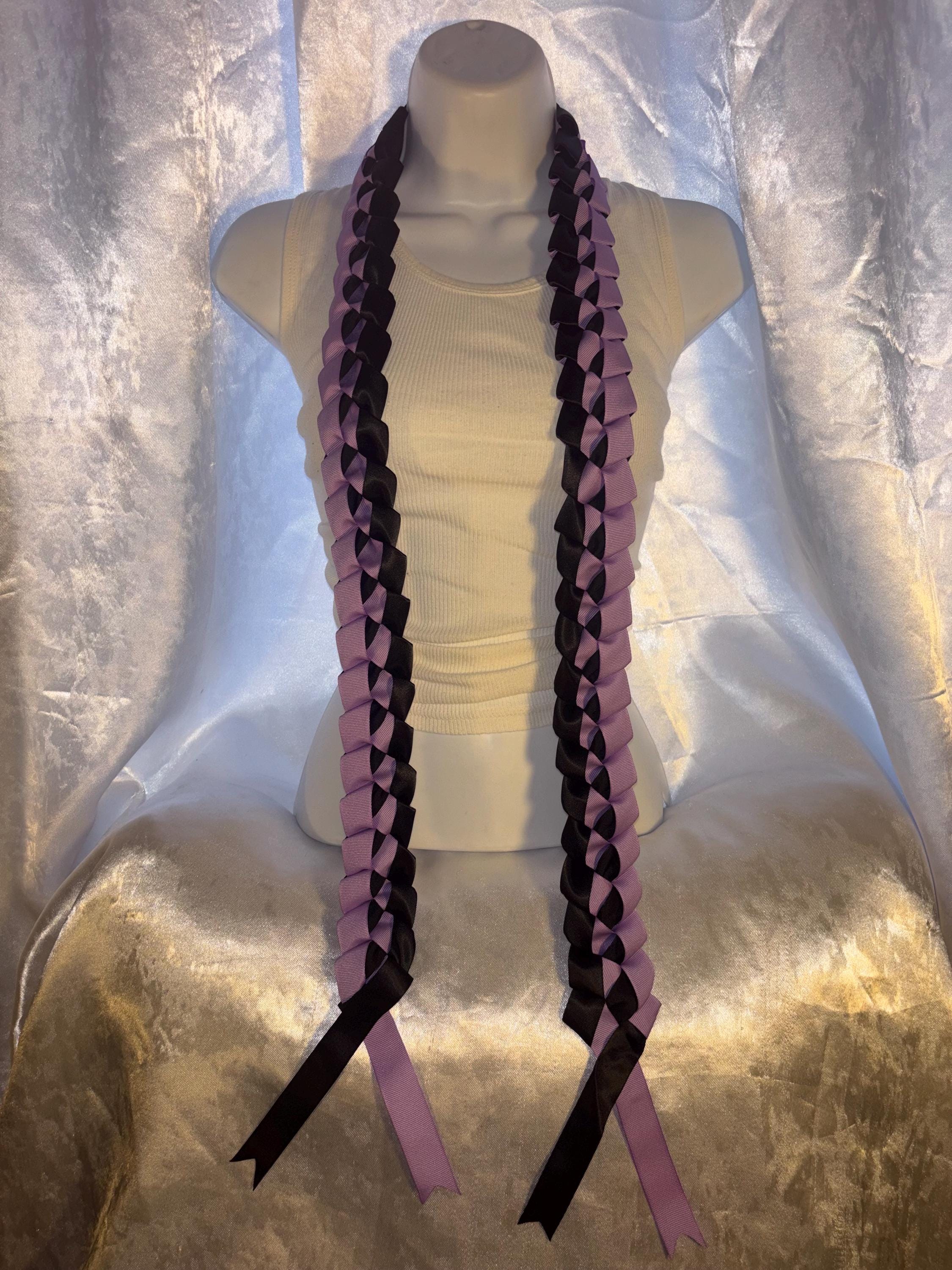 Two Tone Ribbon Leis