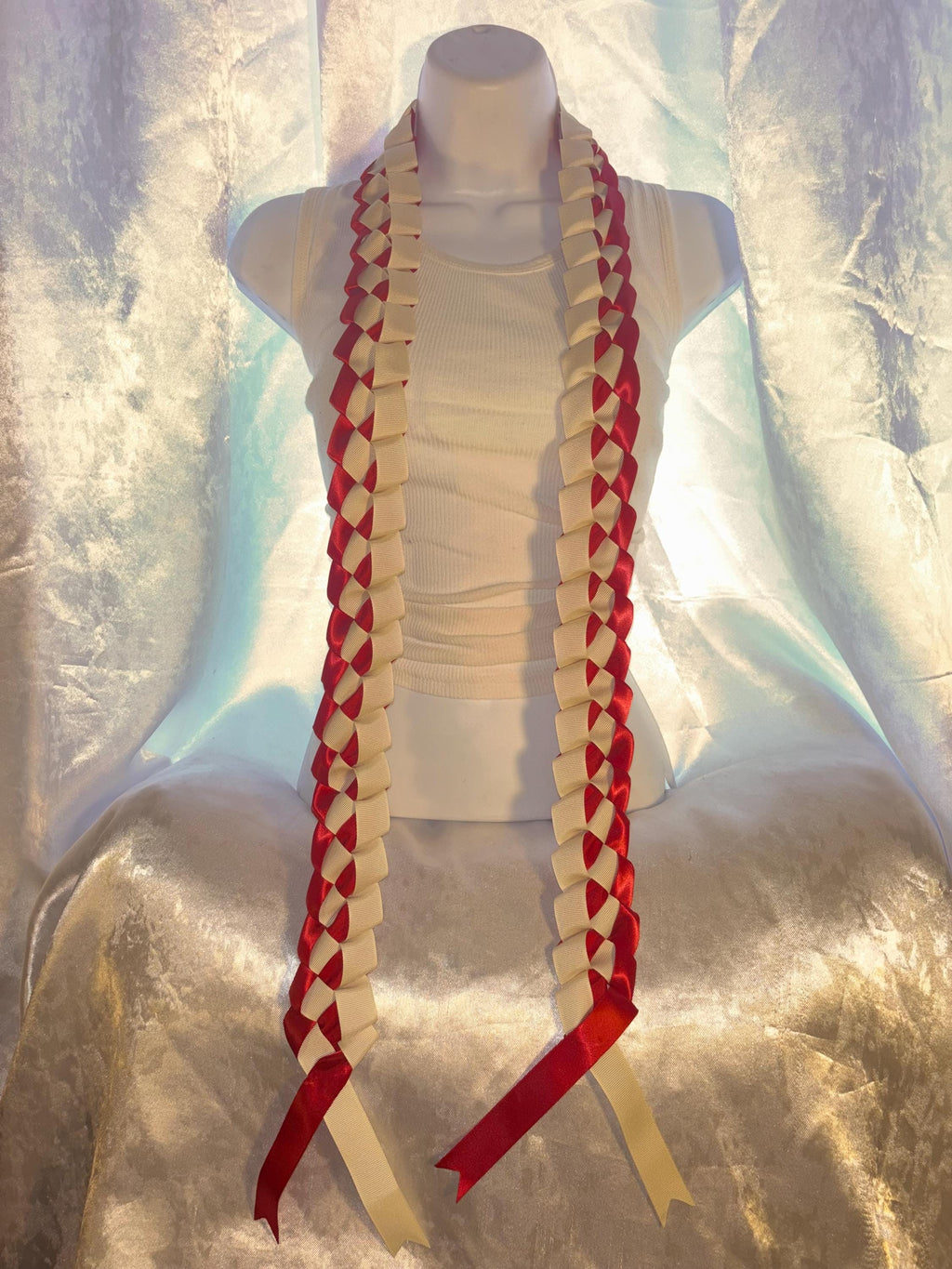 Two Tone Ribbon Leis