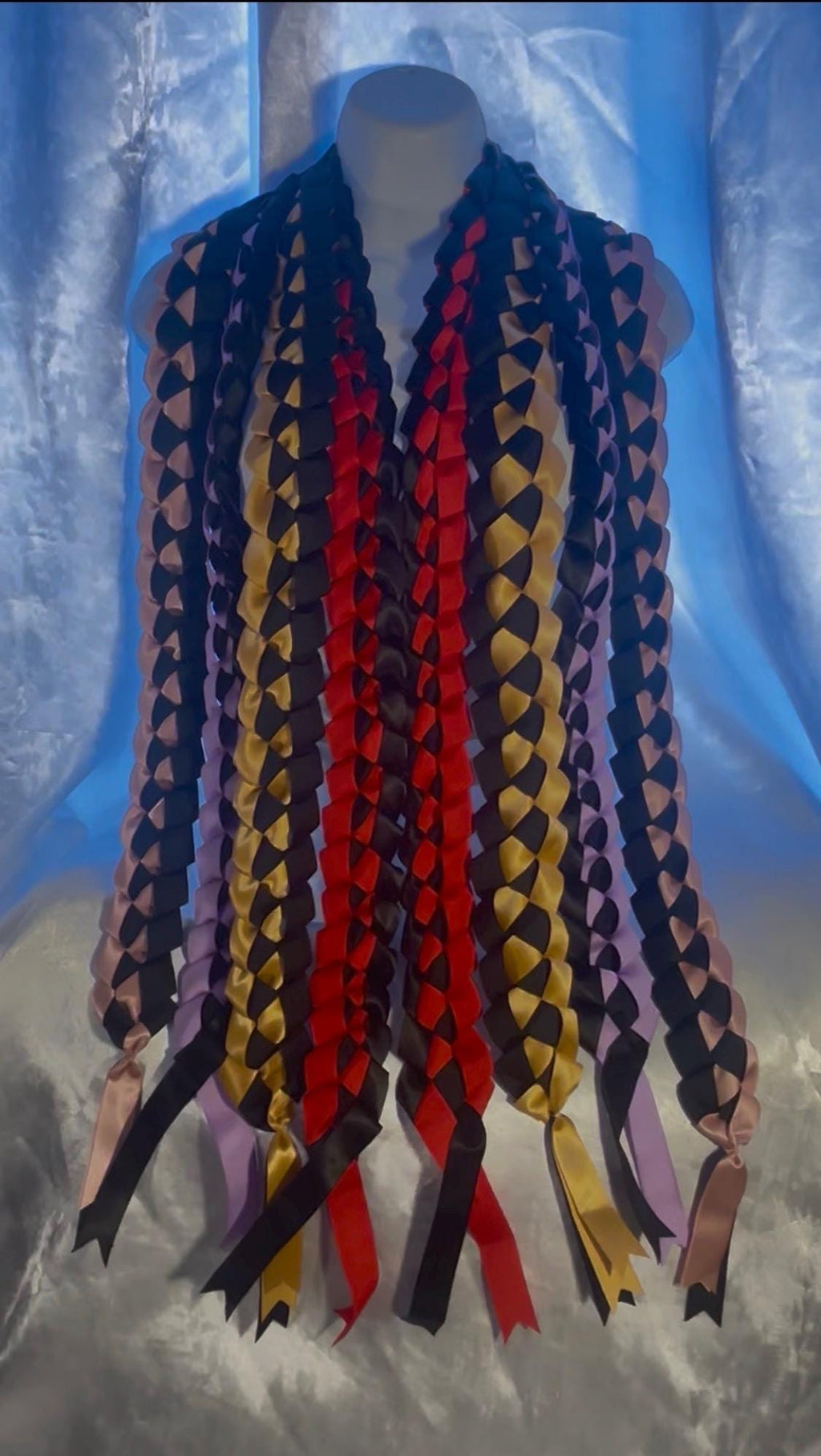 Two Tone Ribbon Leis