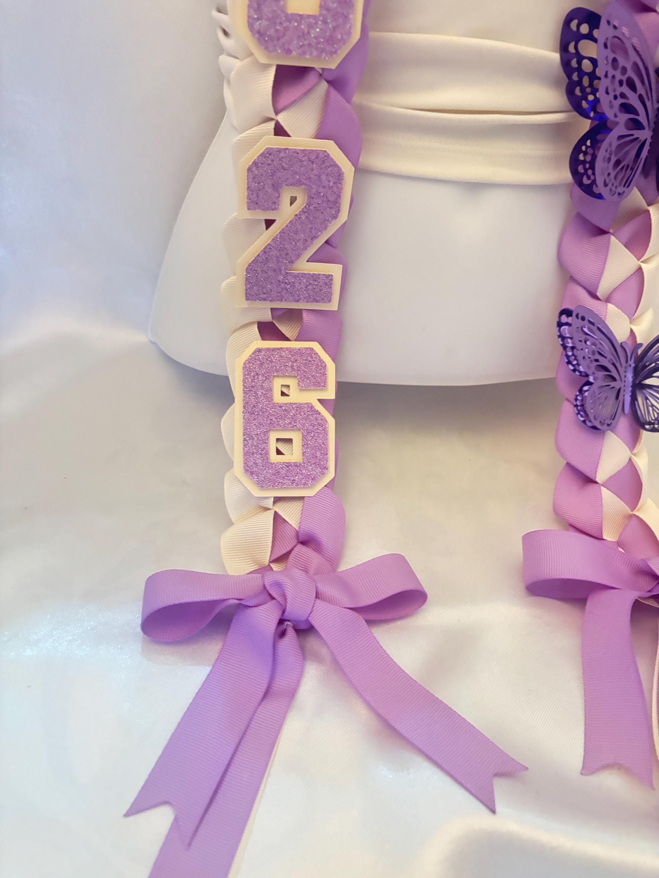 Butterfly Violet Graduation Leis