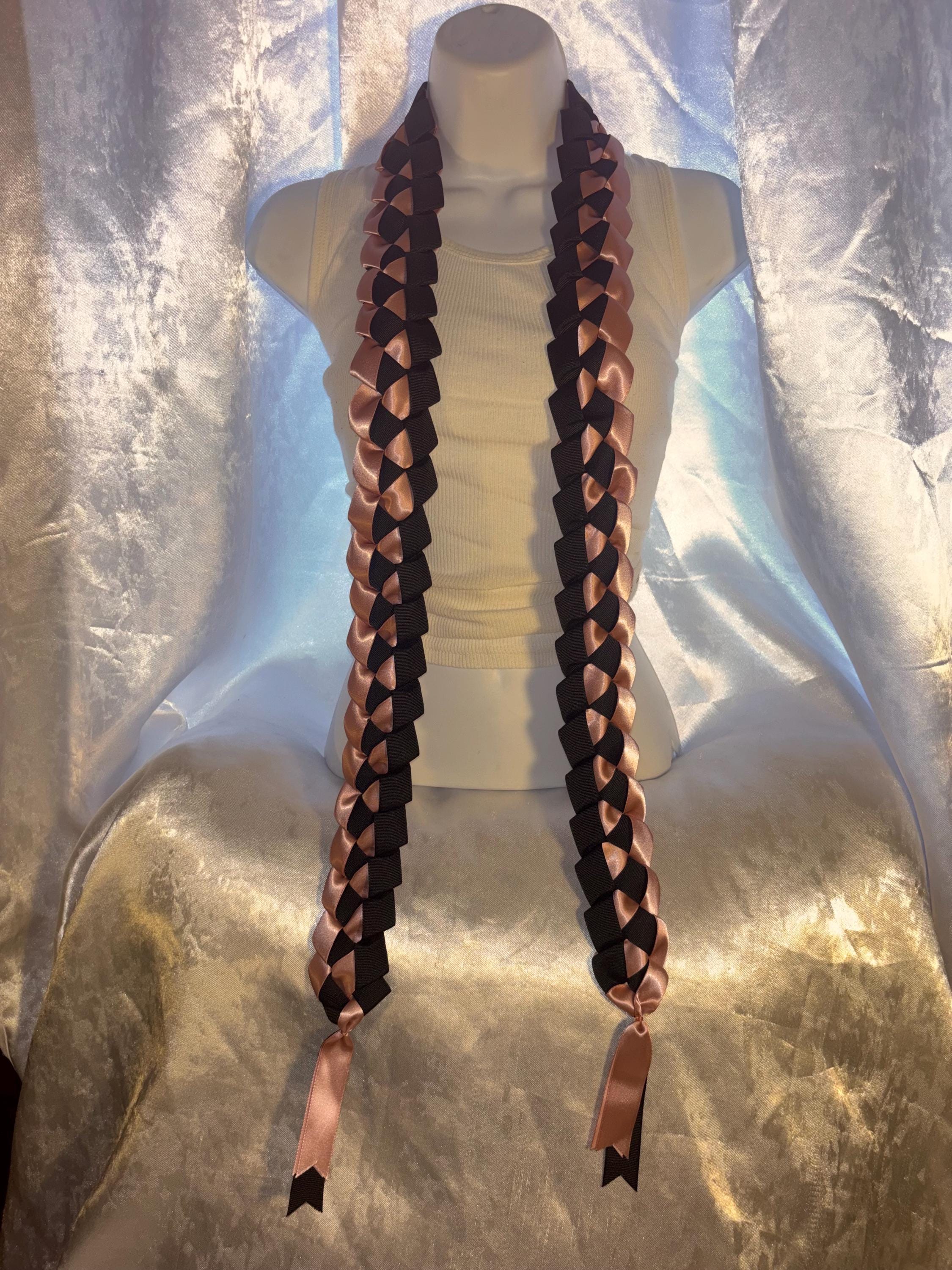 Two Tone Ribbon Leis
