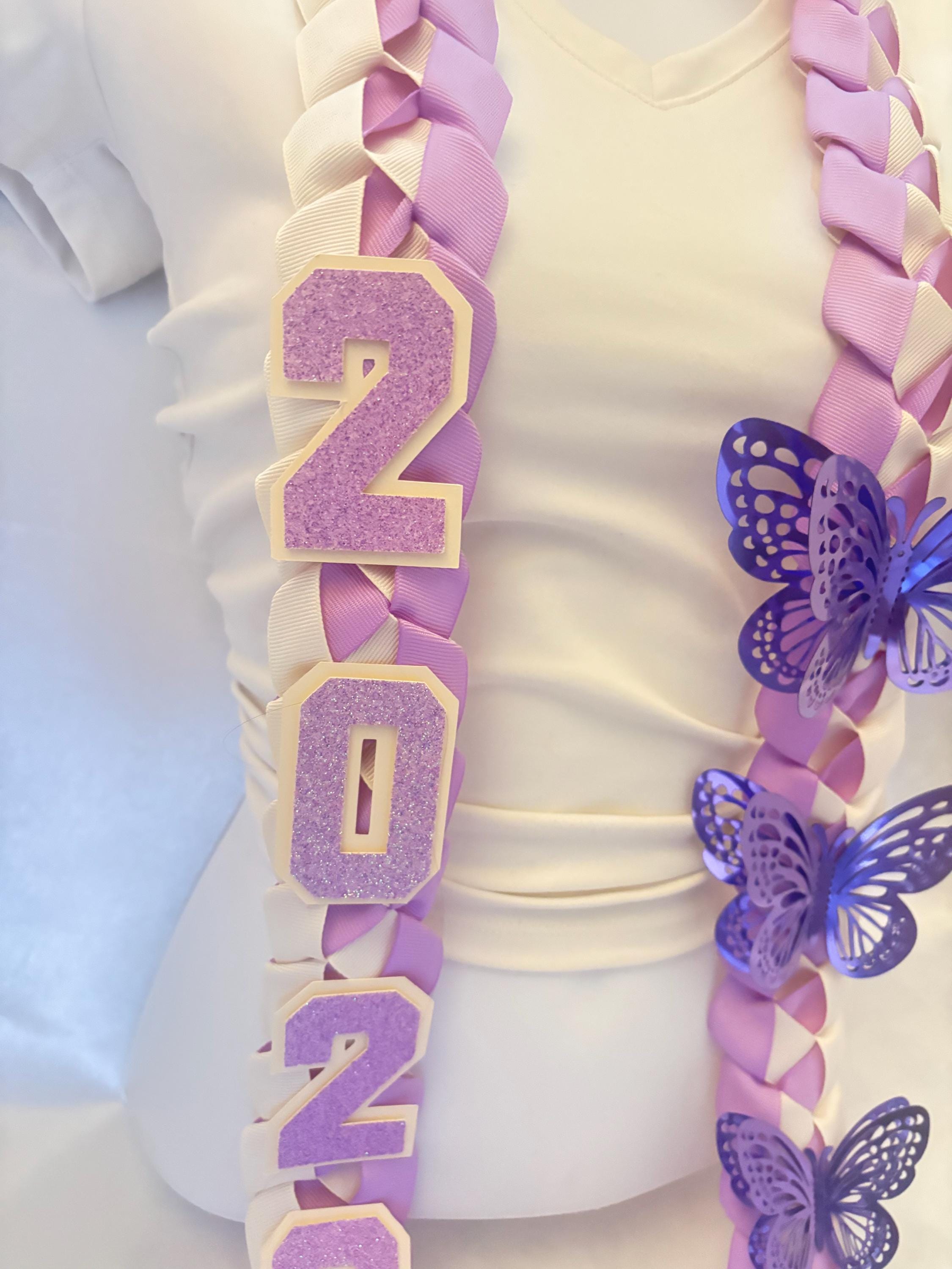 Butterfly Violet Graduation Leis