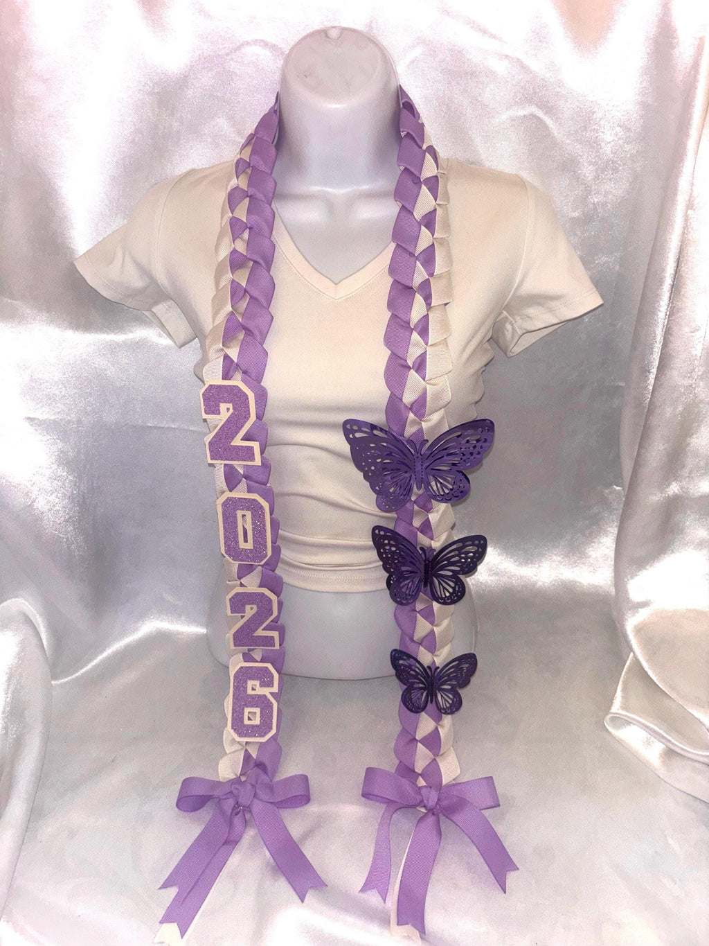 Butterfly Violet Graduation Leis