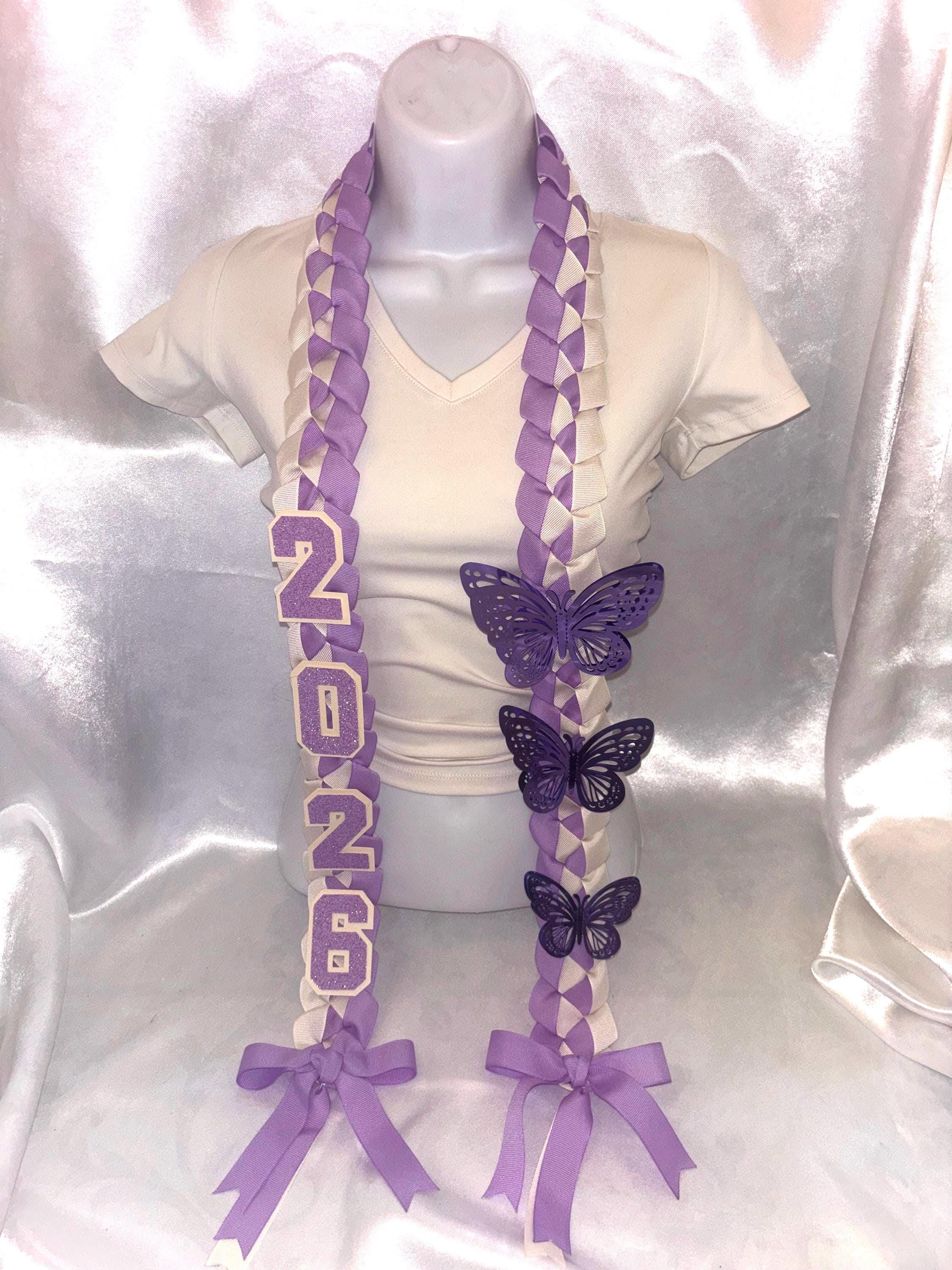 Butterfly Violet Graduation Leis